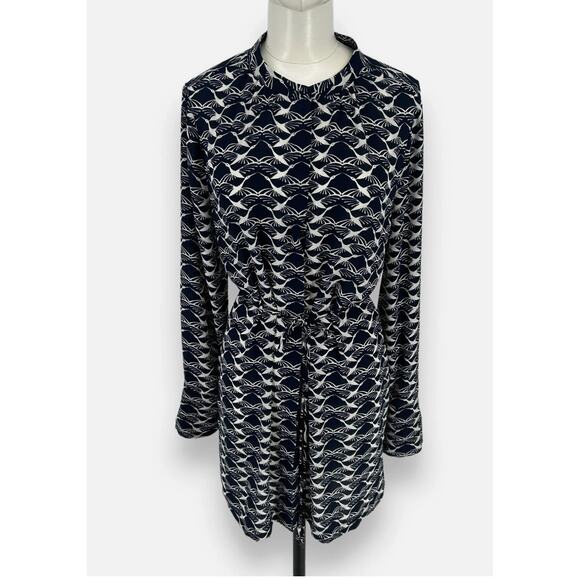 Chico’s Bird Geo Long Sleeve Tunic NWT 2 - Picture 3 of 11